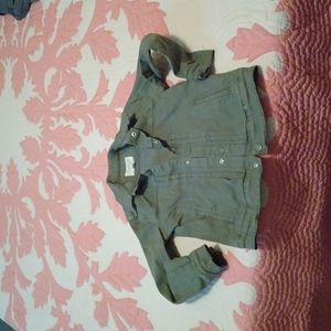 Boys J. Crew green denim jacket